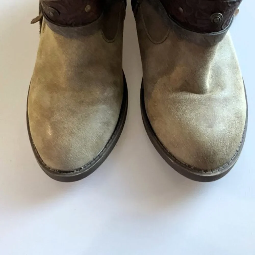 WESTERN POP JACKSON COWGIRL ANKLE BOOTS YOUTH 5M - Picture 9 of 11